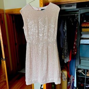Pink/champagne JCrew cocktail dress
—never worn
